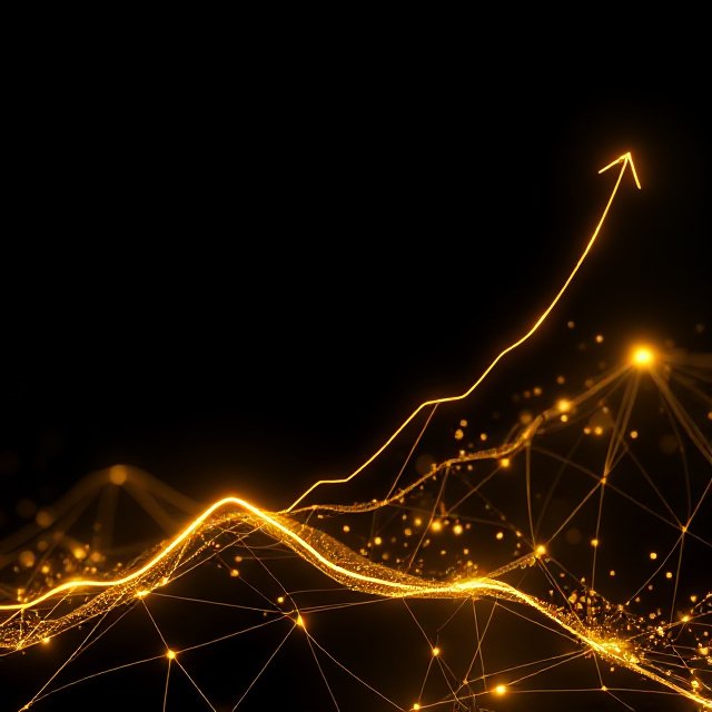Gold business growth chart